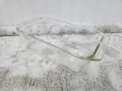 Vtg Clear Glass PYREX 215-B 9x5x3 Loaf Pan Bread Meat Baking Dish USA EUC