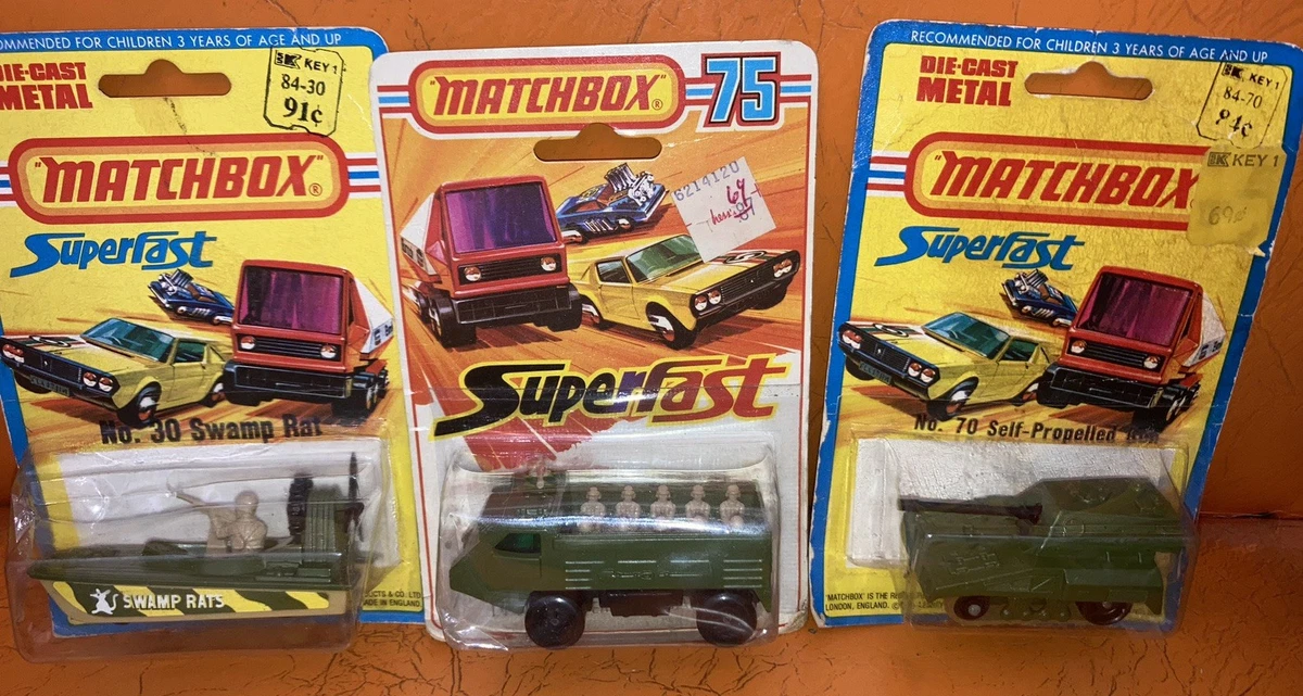 MATCHBOX 1976 No52 　マッチボックス　英国製 1976 MATCHBOX Superfast no 52 Police Launch Boat LAFD Rare Red