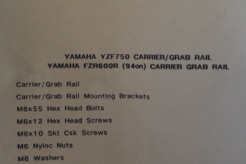 luggage rack YAMAHA YZF750 FZR600R 1993 RENTEC 22131 - Bild 6 von 6