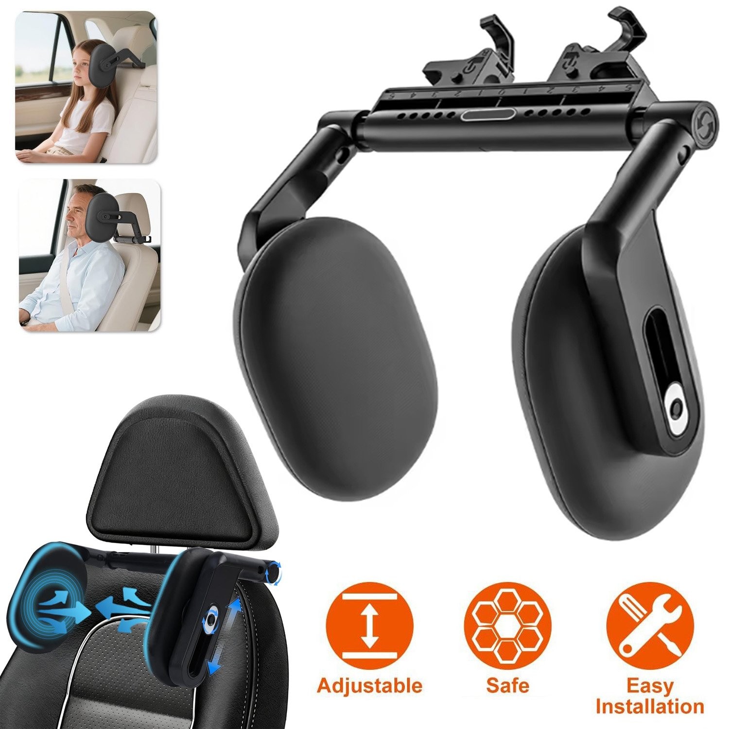 Poggiatesta auto supporto cervicale viaggio cuscino auto sedile auto cuscino sonno DE