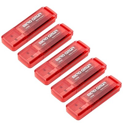 INLAND Micro Center Super Speed 5 Pack 16GB USB 3.0 16GB, Red - x 5