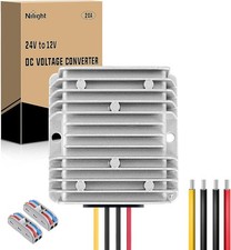 Nilight 24V to 12V DC Voltage Converter 240W 20A Step Down Regulator