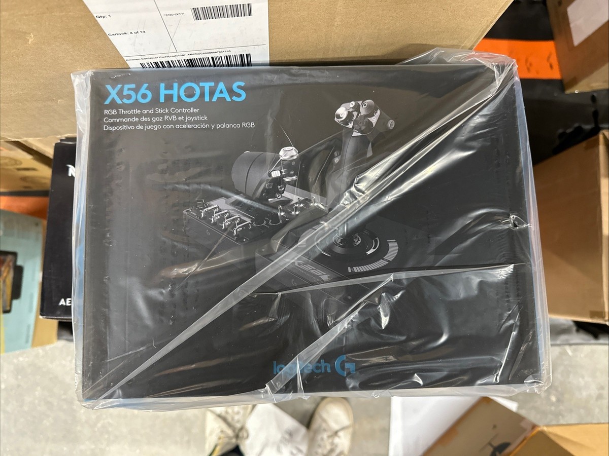 Logitech X56 H.o.t.a.s. RGB Throttle and Stick Simulation