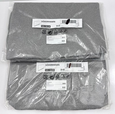 SET of 2 - Ikea SODERHAMN Cover for armrest, Tonerud gray 905.190.26 - NEW