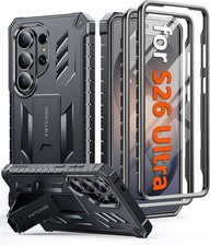 Samsung Galaxy S26-Ultra Case with Built-in Screen Protector  Kickstand, Heavy