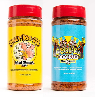 BBQ Rub Combo Honey Hog 14oz Holy Gospel 14oz Meat Grill Seasoning Set
