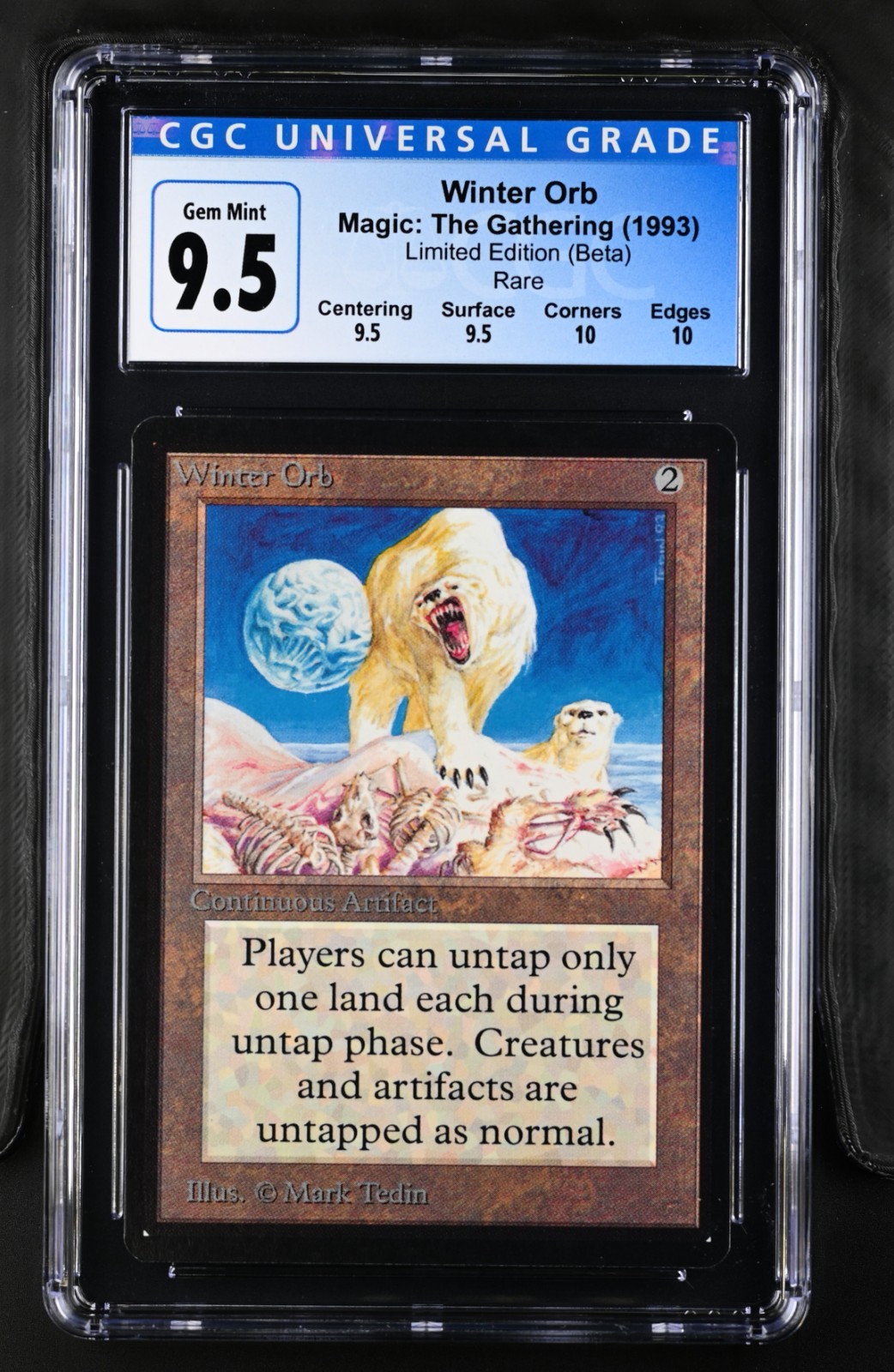 Winter Orb (CGC GEM MINT 9.5 - POP 1 of 6) - MTG Limited Edition: Beta - RareCo