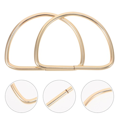 2 Pcs Handle Bag Making Rings Purse Hardware Travel Repair Accessories