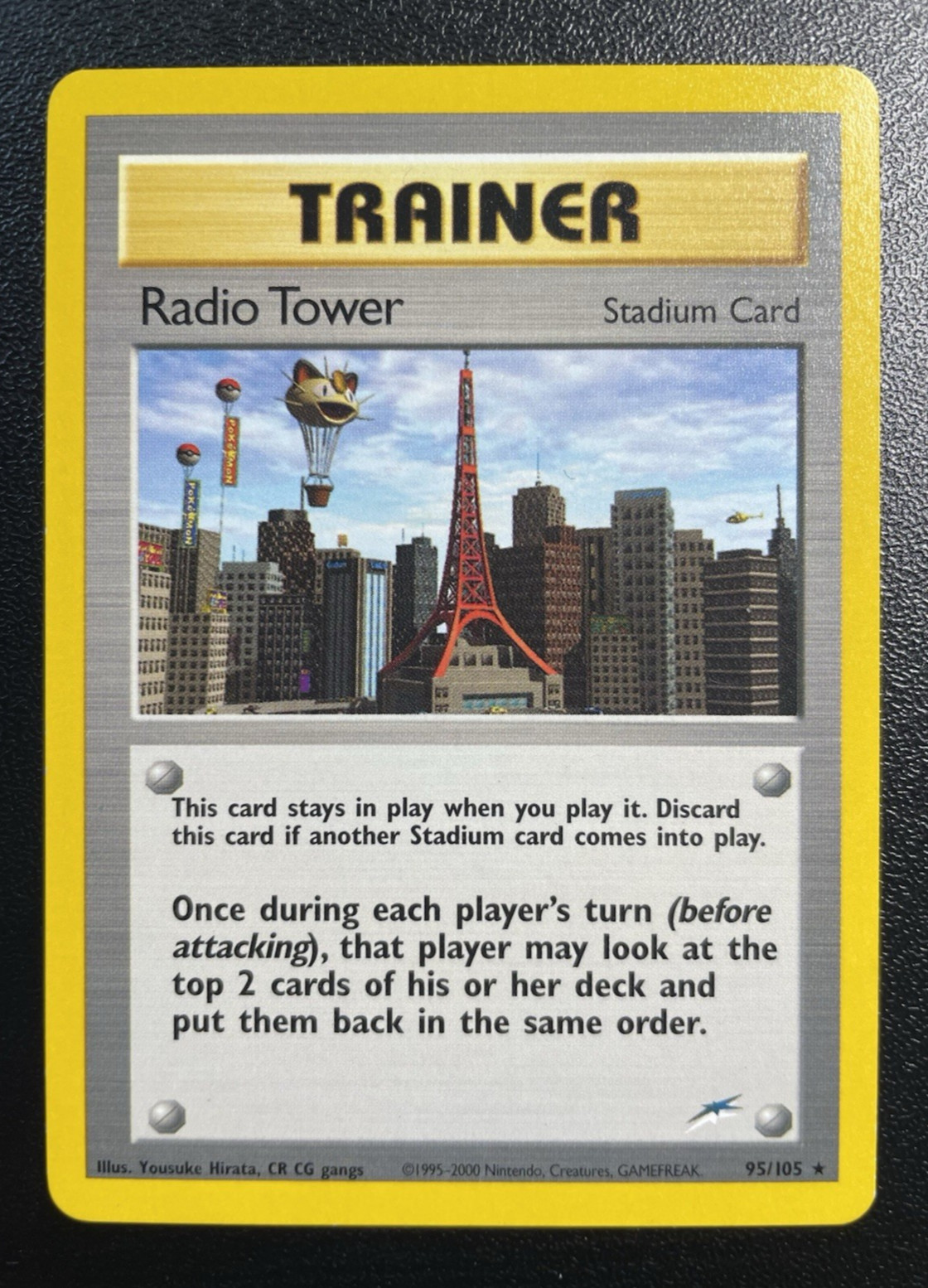 Radio Tower 95/105 Trainer Stadium Neo Destiny Pokemon Card NM-