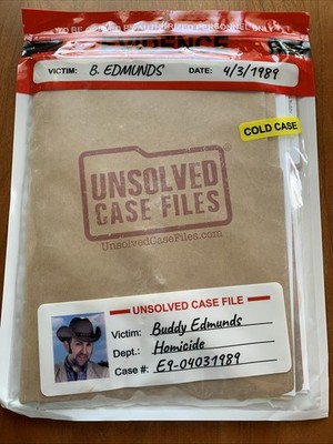 Unsolved Case Files Cold Case Murder Mystery Game - BUDDY EDMUNDS - Sealed New