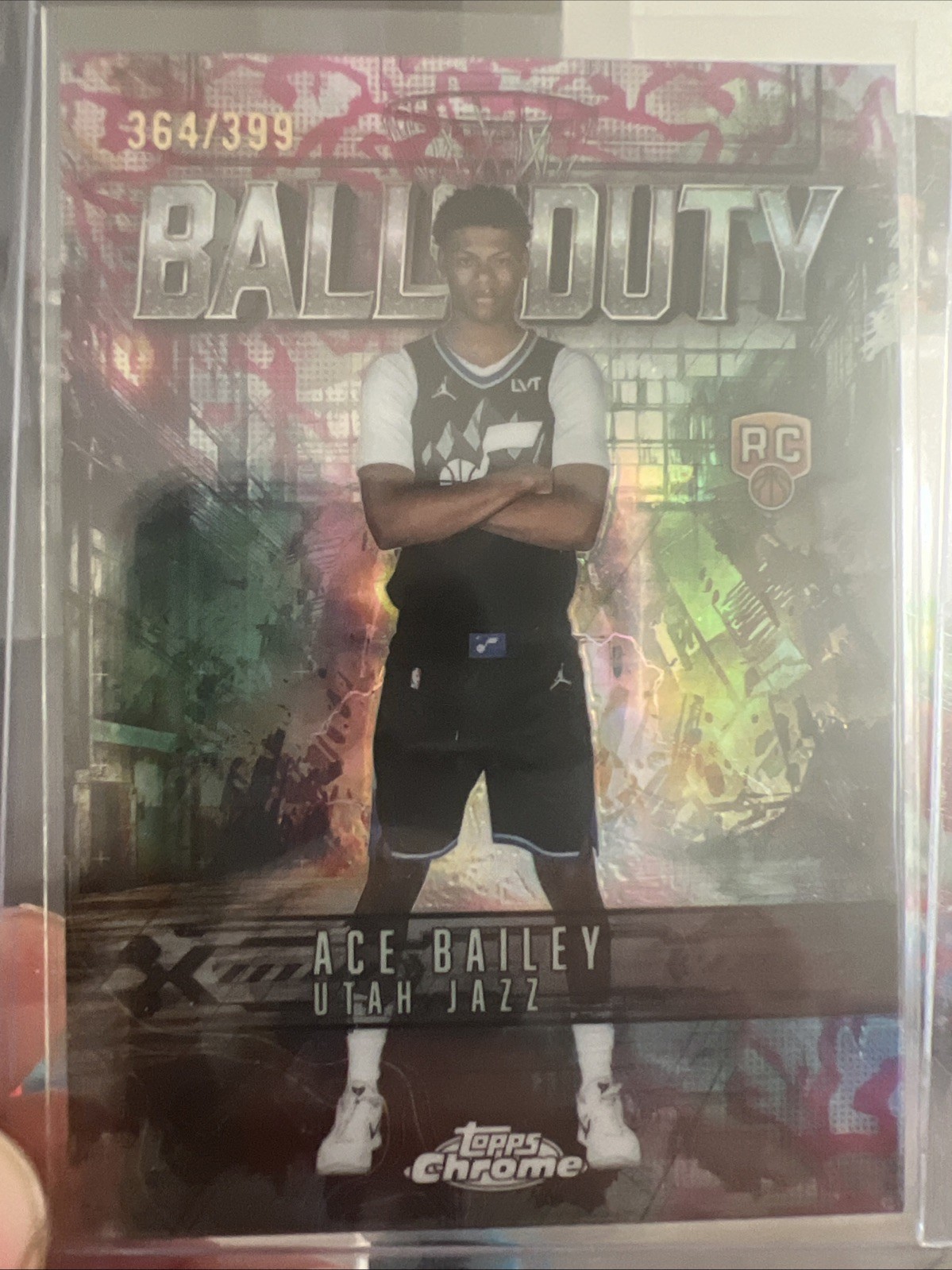 2025 Topps Chrome Ace Bailey Ball Of Duty 364/399