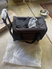 Pet Carrier With Wheels, Airline Approve With Bowl And 3 Poop Bags