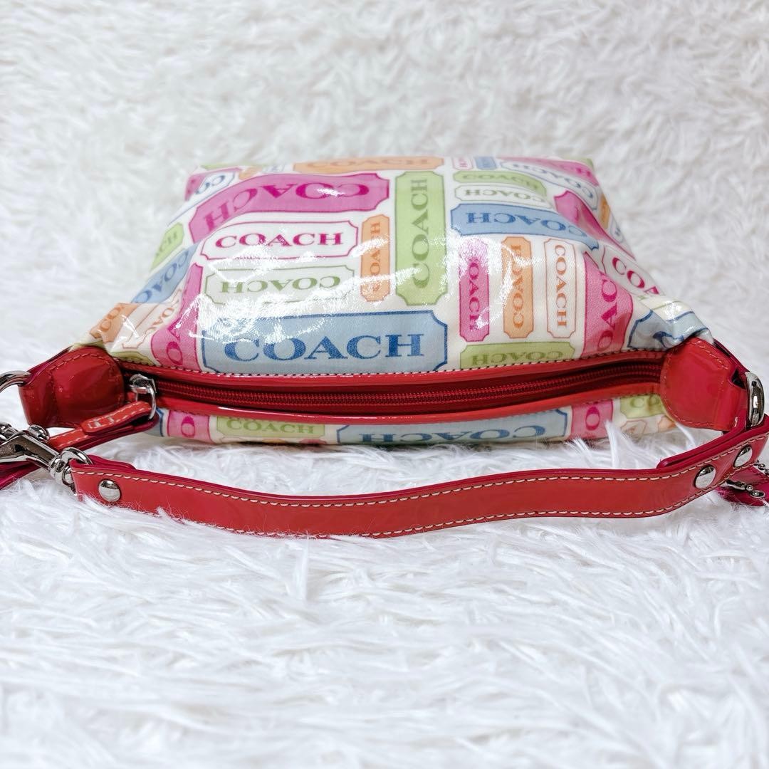 Pastel Patchwork COACH Accessory Pouch Mini Handb… - image 7