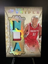 2008-09 UD Premier - Shane Battier Rare Remnants Triple Patch /25