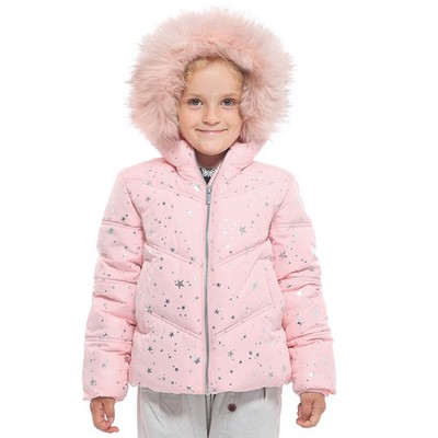 Rokka&Rolla Girls' Heavy Winter Bubble Coat Fur Hood Puffer Jacket