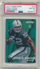 2014 Panini Prizm Khalil Mack Green Prizm RC PSA 10