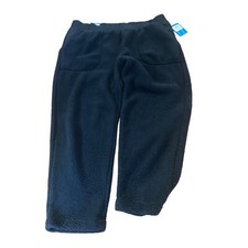 Columbia Black Fleece Pants West Bend Pull On Straight Leg Regular Fit Sz 2X NWT