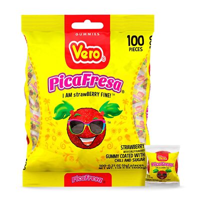 Vero Pica Gomas Fresa 100 Ct