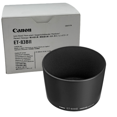 Canon EF200mm f/2.8L レンズ ET-83B付き New CANON lens hood ET-83BII for EF 200mm f/2.8L II Lens | eBay