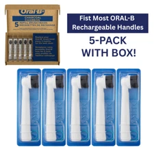 5-PACK Oral-B Electric Replacement Brush Heads Refill Charcoal Infused Bristles