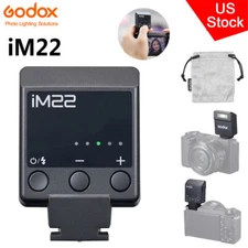 US Godox iM22 Mini Flash Speedlite W/ 470mAh Lithium Battery For DSLR Camera