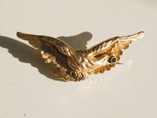 Broche Aigle Métal Doré Avec Strass - Modèle 2066, état Neuf, Style Vintage