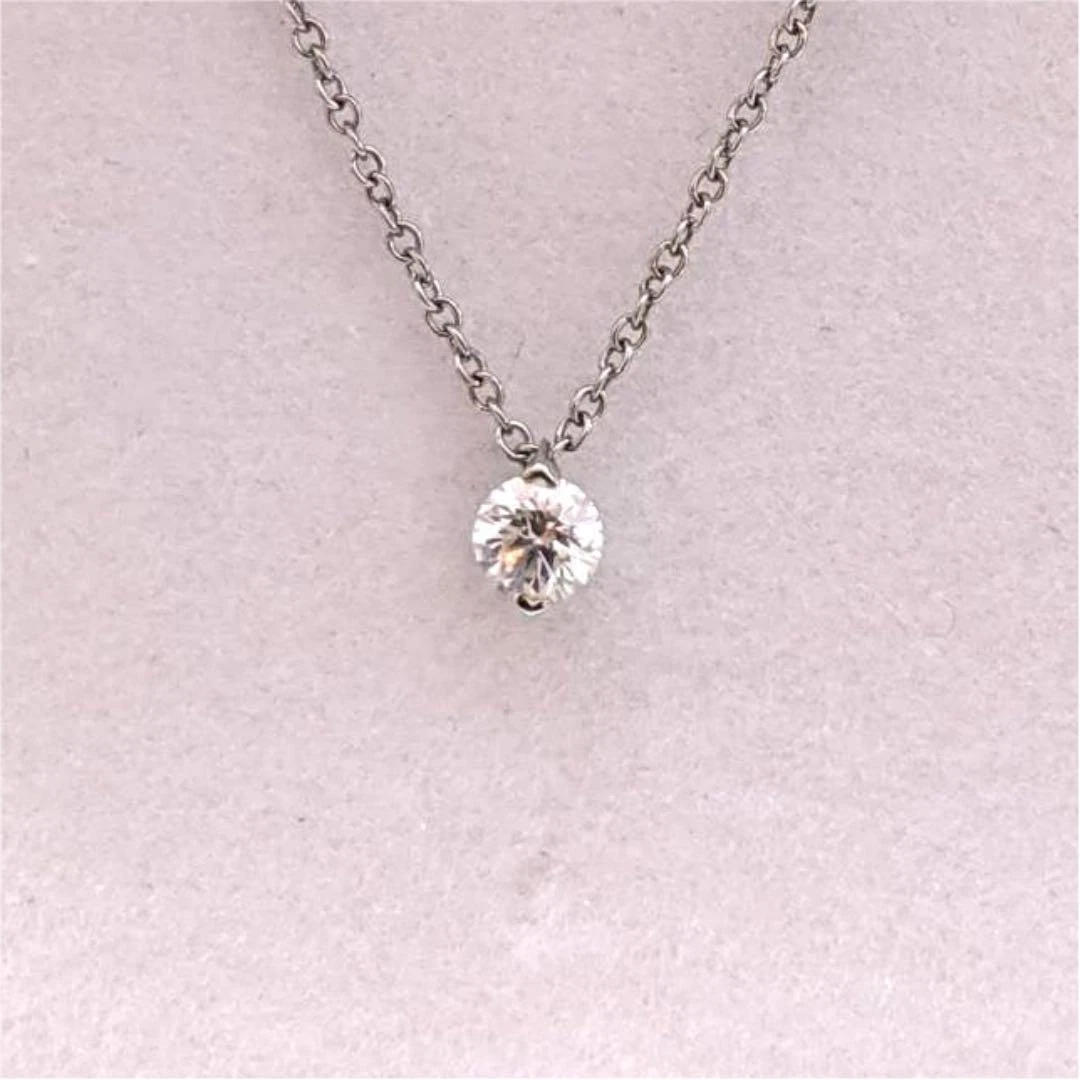Star Jewelry Single Grain Diamond Necklace Pt950 0.10Ct | eBay