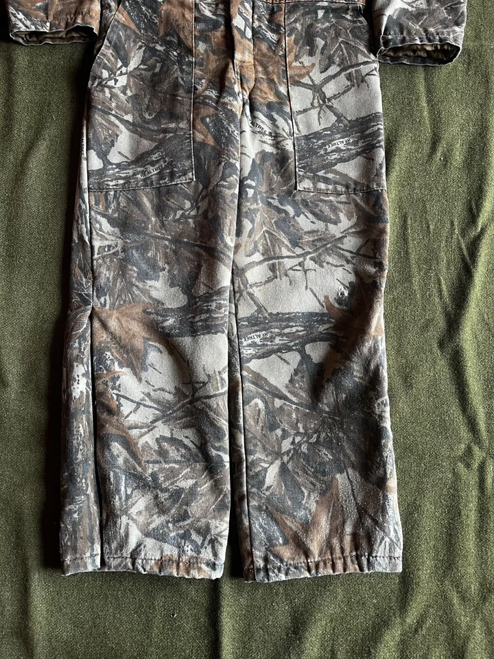Vintage Cabela’s Realtree Camo Hunting Coveralls Youth Size 10 USA Made - Image 2 of 4