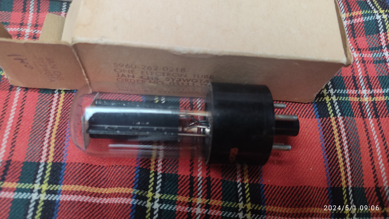 Tube 5Y3GTA Halicrafter pour restaurer vos radios de salon et amplis