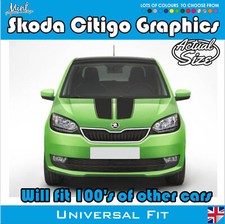 Skoda Citigo VRS Hatch BONNET Stripes Decals Stickers Graphics NO P&P 012