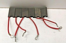 LOT OF 6 NEW OLD STOCK HELWIG .250" X .875" X 1.625" CARBON BRUSHES H28 RED GS