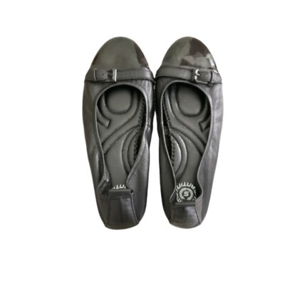 Massimo Santini Italian Black Leather Flat Shoes Women s Size 41 or 10