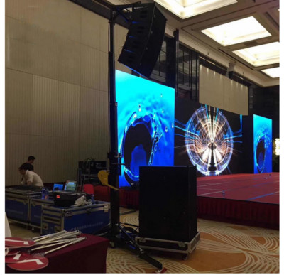 2PCS 2-6M Line Array Speaker Lifting Stand Heavy Duty Hand Crank Lift System