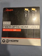 Rocketfish RG6 100' In-Wall Indoor/Outdoor Coaxial A/V Cable - Black - USED