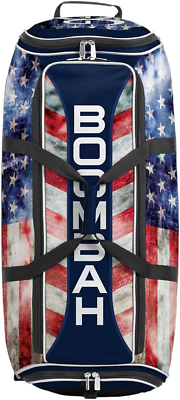 #ad Brute Rolling Bat Bag 2.0 35quot; X 15quot; X 12 1 2quot; Old Glory Navy Red White Holds $177.99
