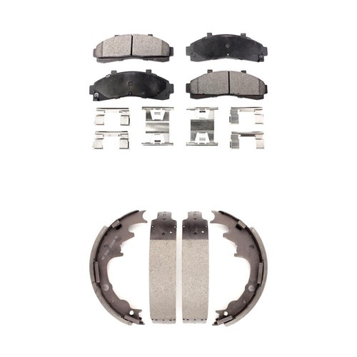 For Ford Ranger Mazda B3000 Front Rear Semi-Metallic Brake Pads & Drum Shoes Kit - Picture 1 of 4