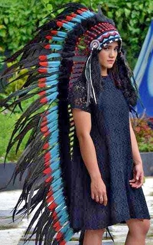 Large Monte Headdress Chief Indian 