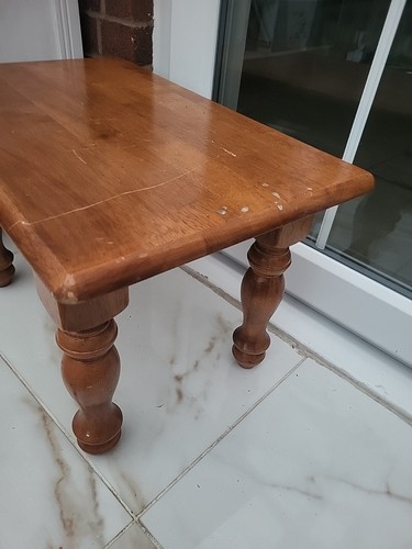  Strong Long Stool/Bench/Table Vintage Table Heavy-H 38 x L 60 x D 38cm - Picture 23 of 24