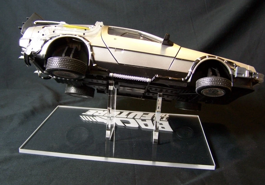 acrylic display stand for 1/15 diecast DeLorean Back to the Future in flight  - Image 2 of 4