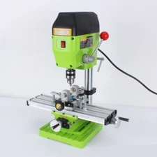Mini High Speed Precision Bench Drill Drilling Milling Machine+Workbench+vice
