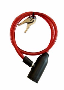 red bike lock