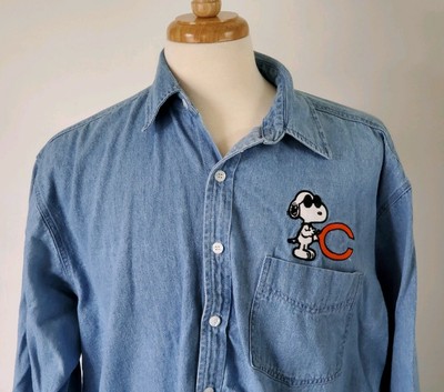 chicago bears denim shirt
