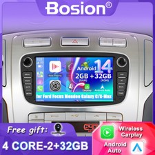 Autoradio for Ford Focus Mondeo Galaxy C/S-Max Android 14 GPS NAVI CD/DVD USB 4G