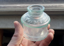 LEPAGE'S GOLD MEDAL MUCILAGE 1890s HAND BLOWN BOTTLE FROM GLOUCESTER,MASS