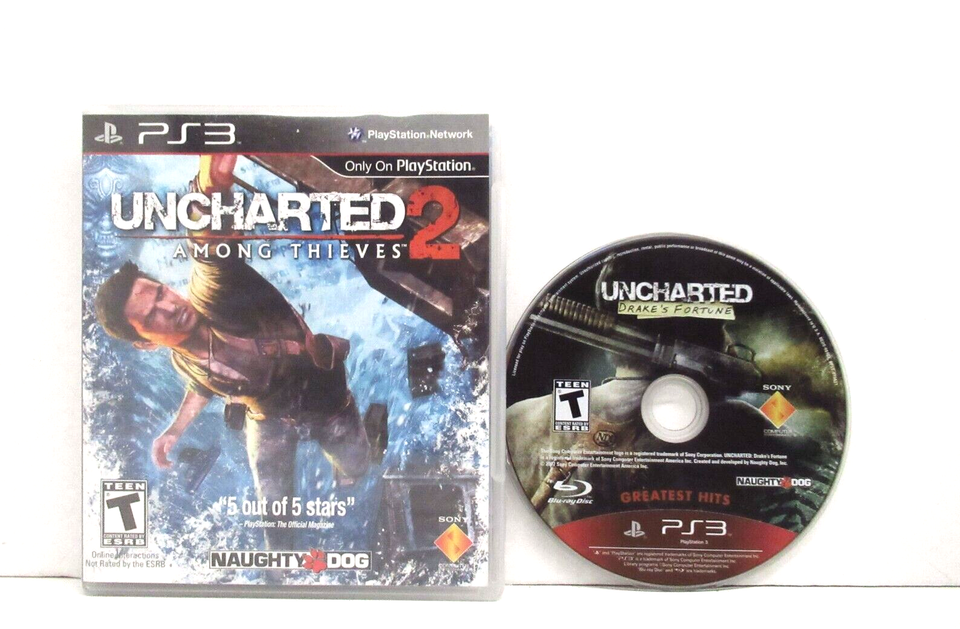 UNCHARTED 2 AMONG THIEVES (GREATEST HITS) - PS3 - Disque Seul - Envoi Gratuit