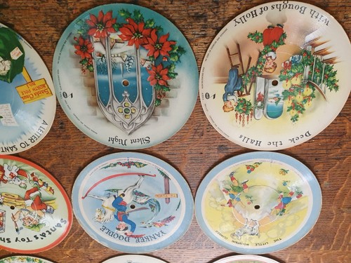 Vintage Voco Record Guild Picture Discs Records Christmas Carols Nursery Rhymes - Picture 18 of 20