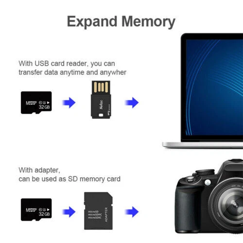 Memory Card TF 32GB/64GB Class 10 For Light Bulb Phone Camera NightVision CarDVR - Image 3 of 4