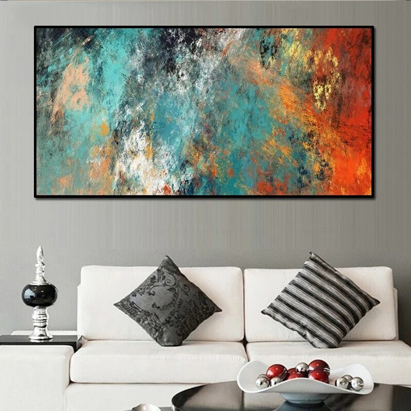 Abstract Clouds Colorful Canvas Painting Art Home Decor Canvas Wall Art Pictures