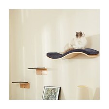 Cat Wall Shelf with Two Steps - Wave Cat Shelves and Perches for Wall - Wall ...