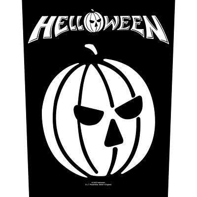 HELLOWEEN PUMPKIN LARGE SIZE PRINTED SEW ON BACK PATCH OFFICIALLY LICENSED